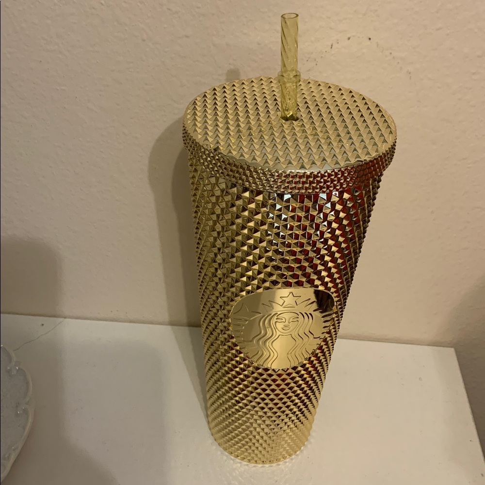 Starbucks Gold Textured Tumbler